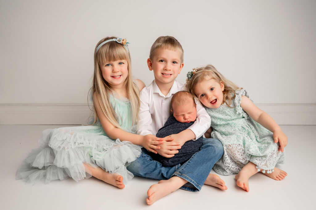 Sibling photos with smiles